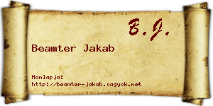 Beamter Jakab névjegykártya